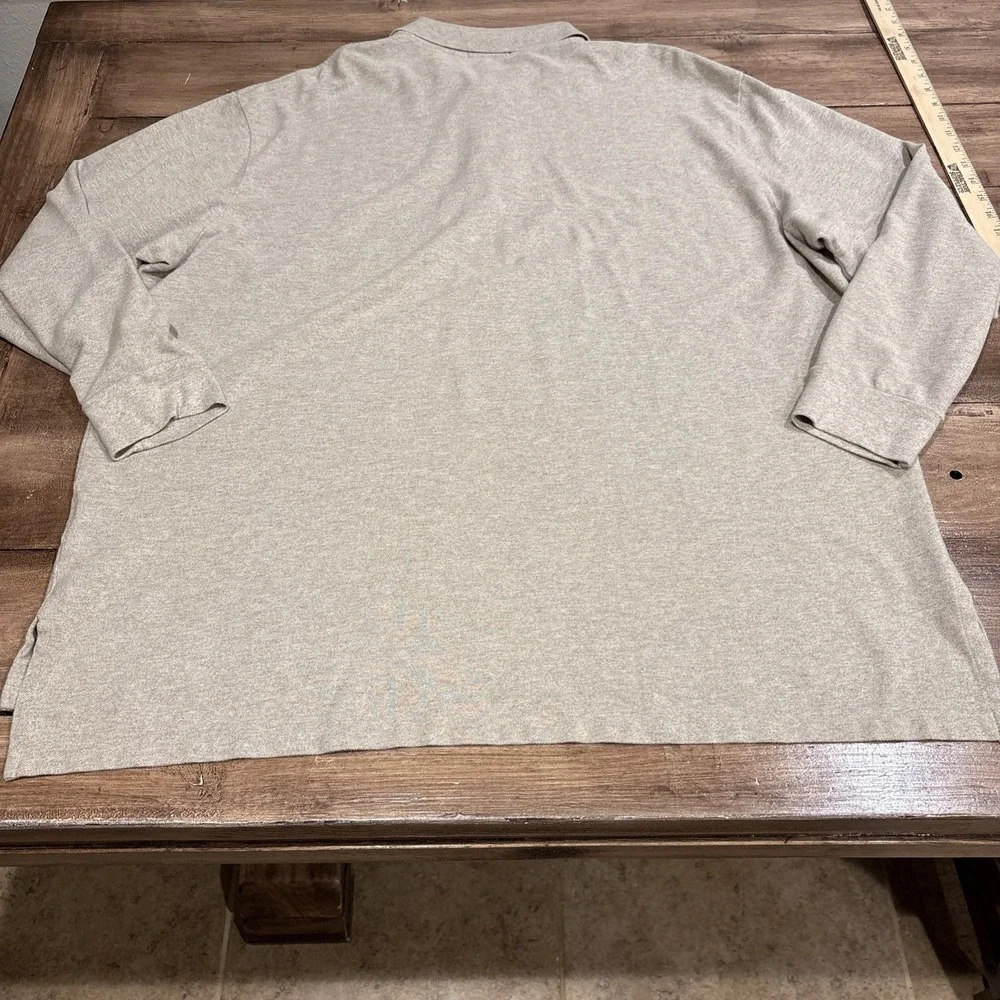 Polo Ralph Lauren Polo Shirt Men's 3XB Navy Beige Classic Fit Soft Flesh Pony